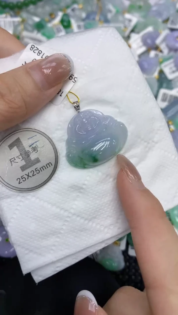 颈饰18K金镶嵌翡翠11111111