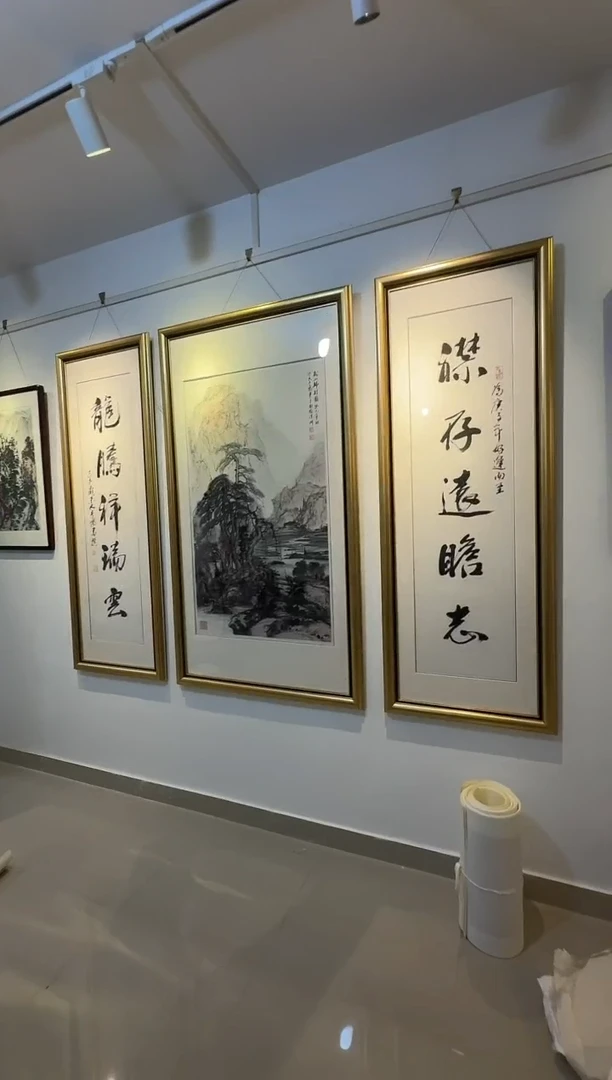 国画炳山艺术--大土三阳老师作品    对联