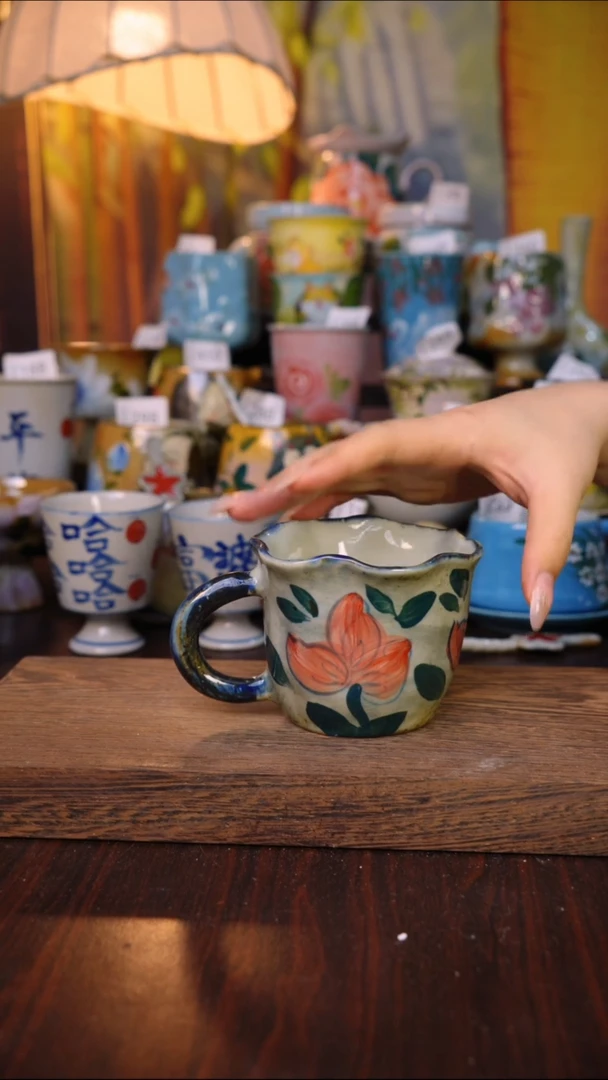 摆件泥垚手作 景德镇手工手绘器物