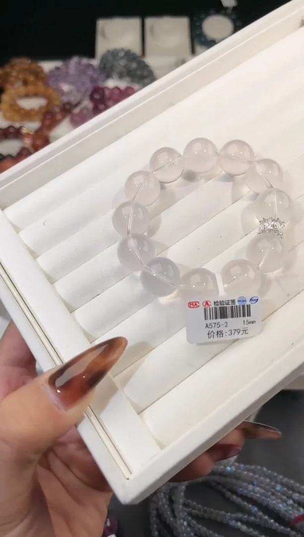 【闪购商品】水晶手链合金多样性发一DIY奶白15mm