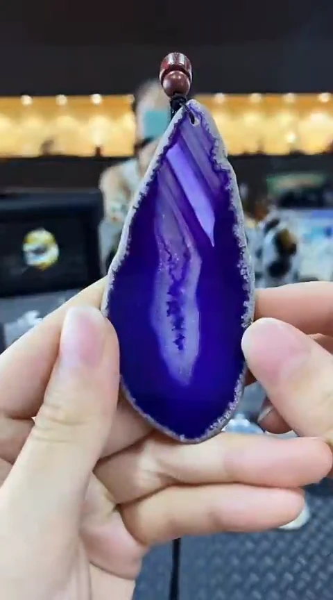 未镶嵌颈饰玛瑙/玉髓紫**雾玛瑙