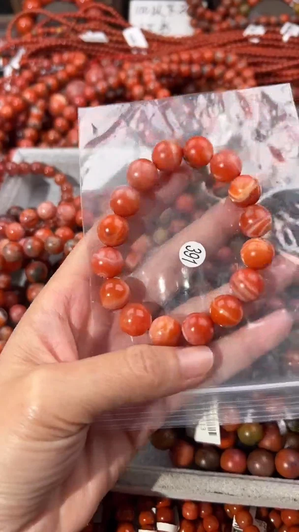 南红玛瑙手串未镶嵌12+