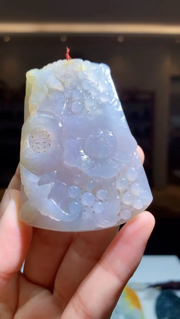 定制翡翠未镶嵌1087hm-毛货挂件23