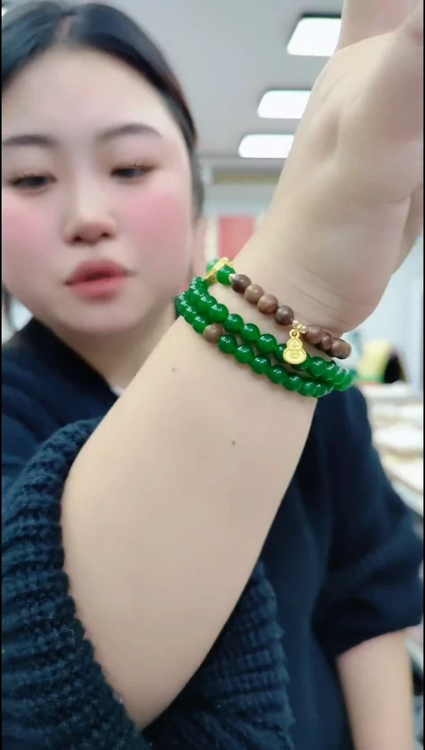 【闪购商品】和田玉（碧玉）颈饰未镶嵌0892 碧玉长链