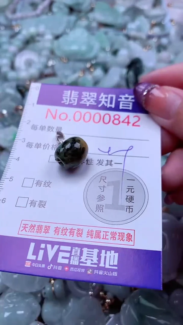 翡翠未镶嵌颈饰842