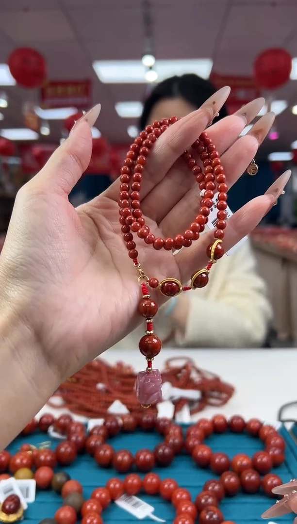 【闪购商品】南红玛瑙项链合金2.7-（多样式）