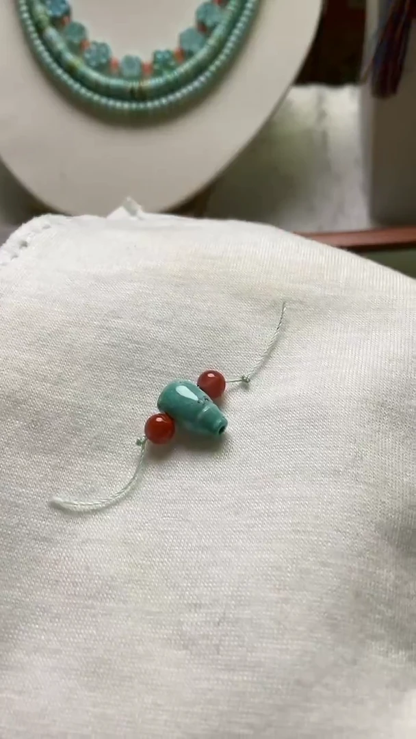 未镶嵌南红玛瑙珠宝奇石对孔6.5mm