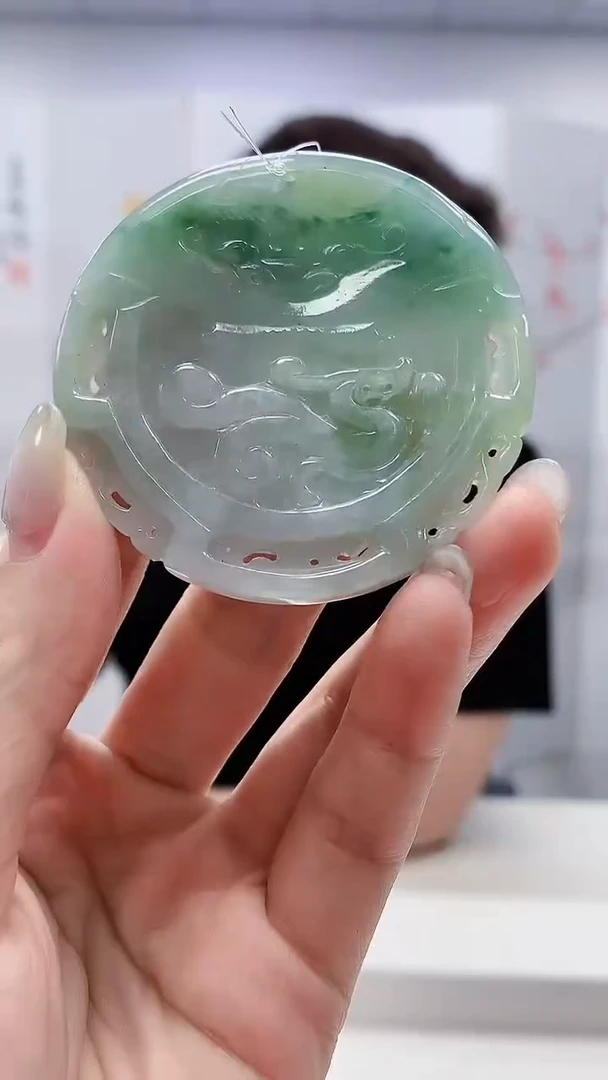 定制翡翠未镶嵌5125lr- 毛货挂件213