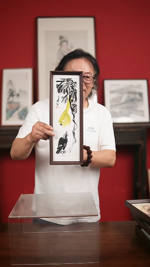 国画手写手绘-15*42摆台