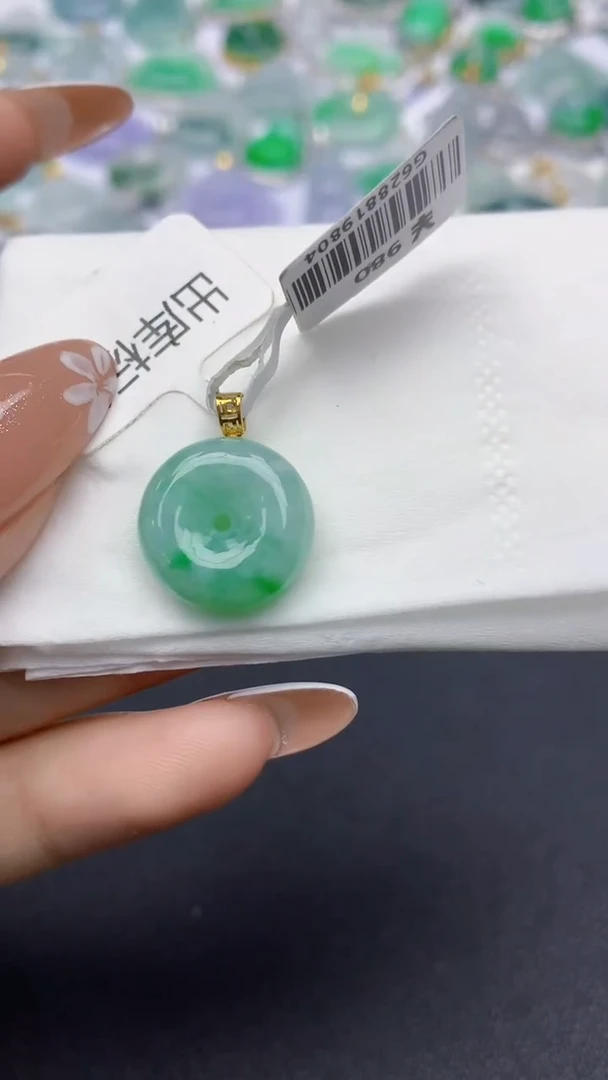 颈饰未镶嵌翡翠天然缅甸a货翡翠百元以上9元证书费自理