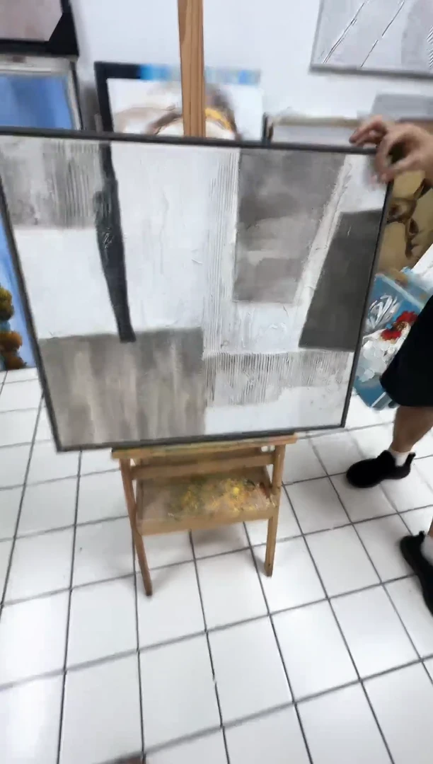 168现代艺术装饰画油画60cm*60cm