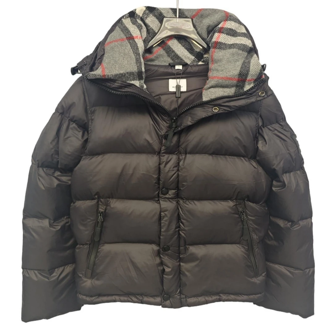 Burberry博柏利 袖子可拆式衣袖连帽羽绒服 冬季 男女同款 黑色