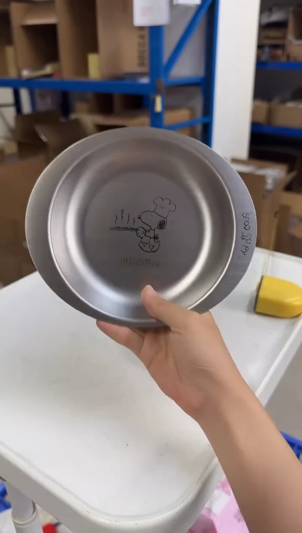 瓷片304不锈钢小盘厨师款