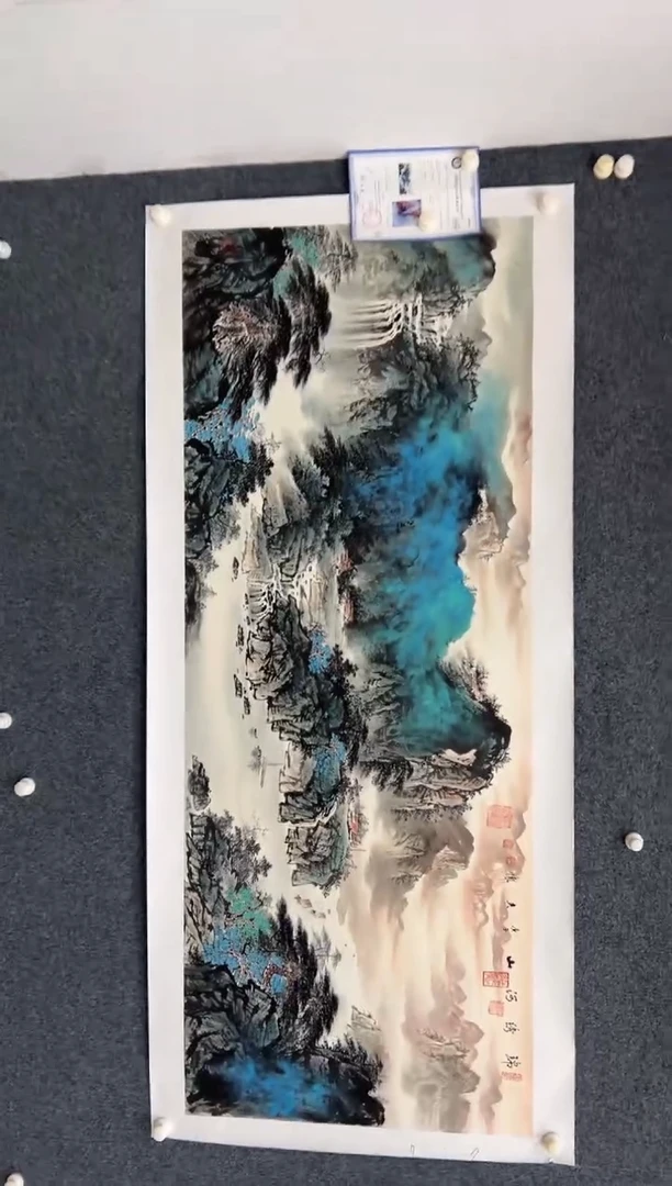 【闪购商品】国画2.2-王夫怀-小六尺山水-032