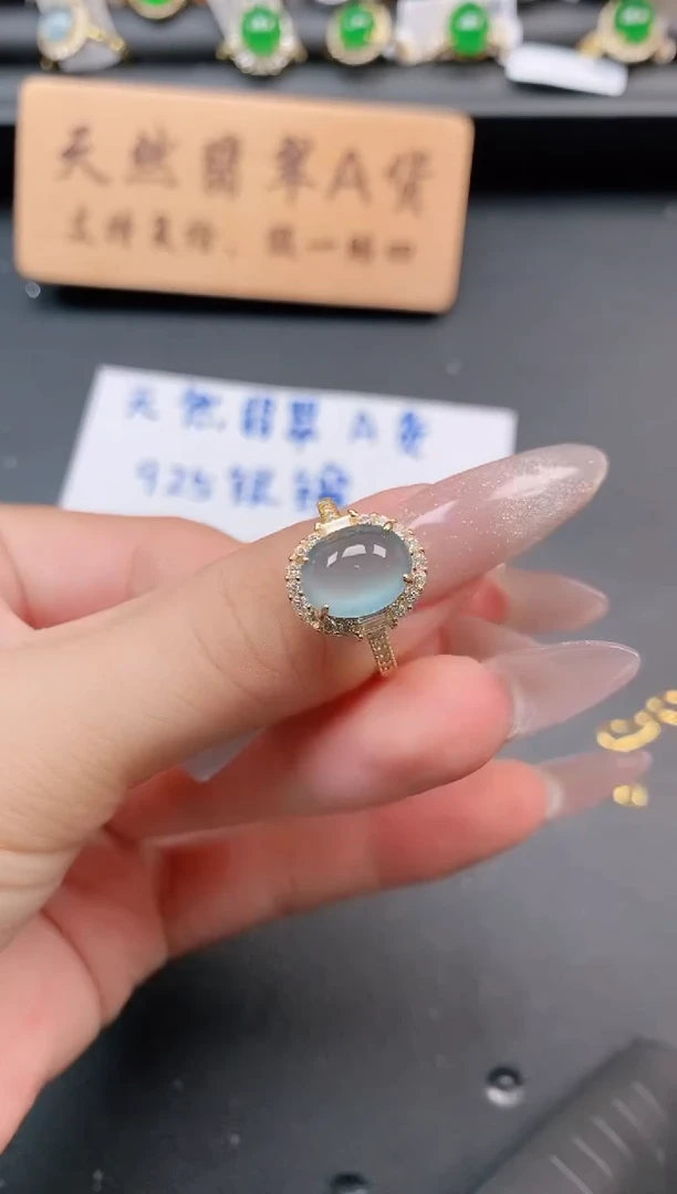 银S925镶嵌戒指翡翠1111