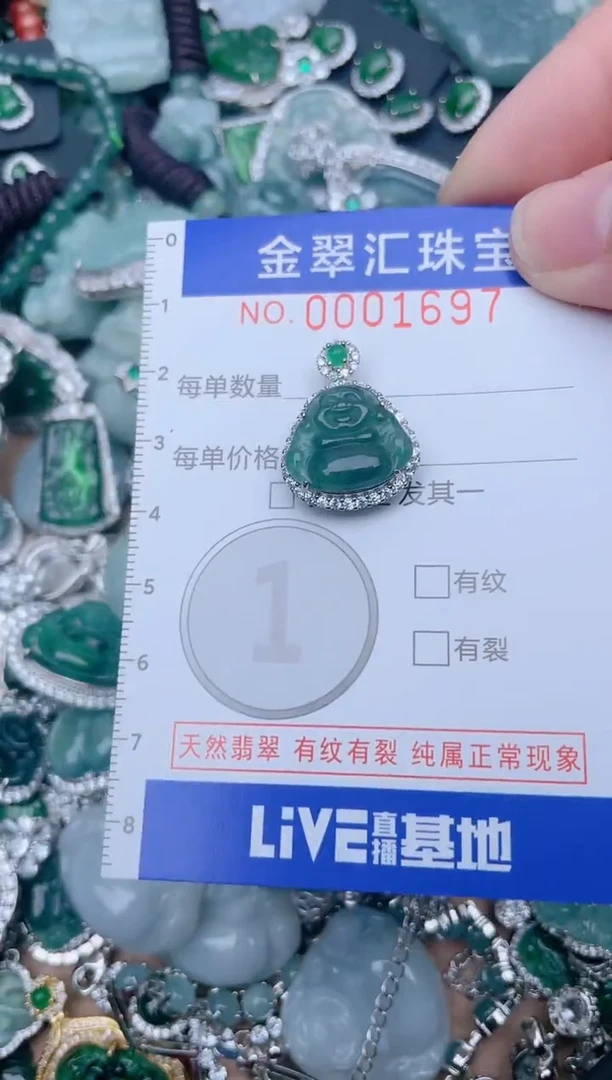 【闪购商品】翡翠颈饰未镶嵌1697.....1