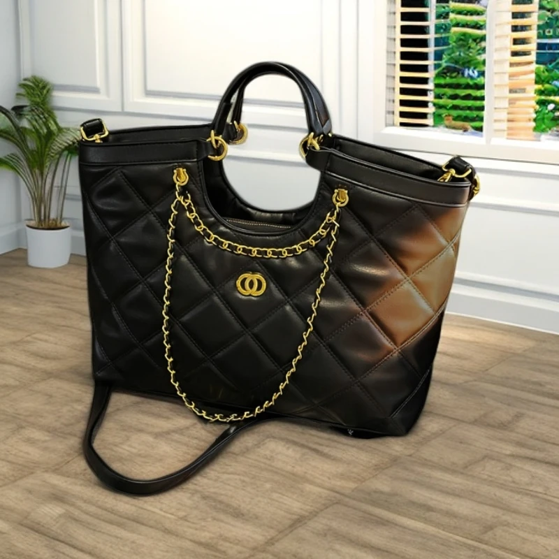 水桶包托特包链条包小香风单肩包斜挎手提做旧防脏小女孩时尚