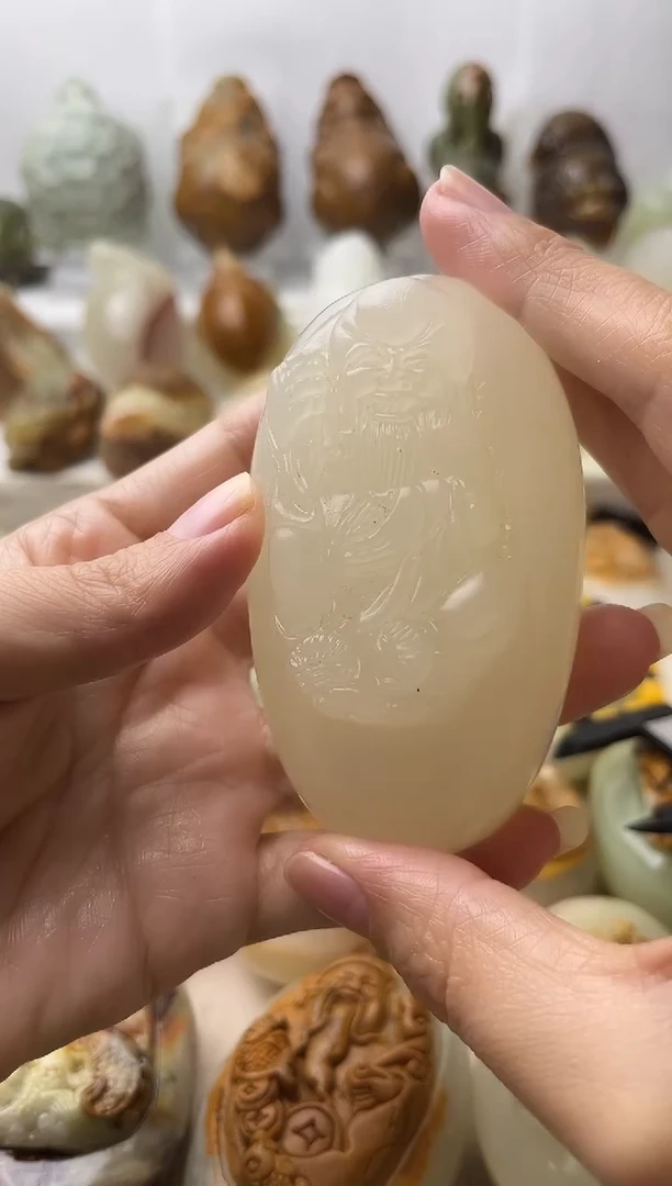 石材古青石棉纹正常不退换寿星