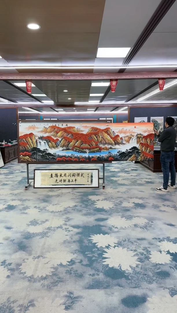 【闪购商品】绘画z刘雪红-山水国画-小丈二