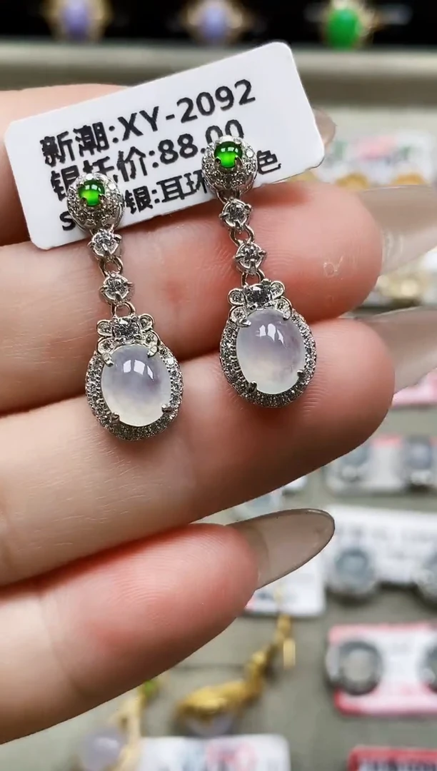 银S925镶嵌戒指翡翠0631
