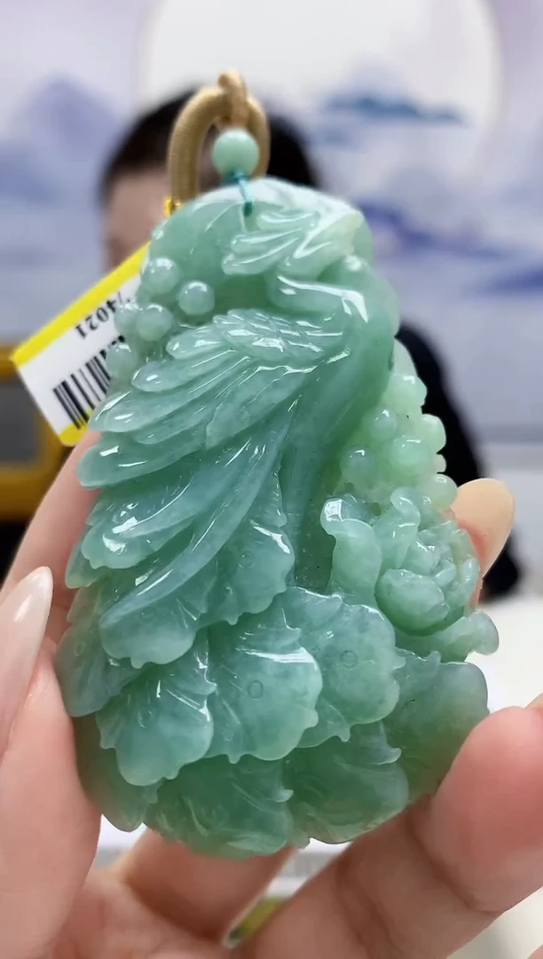 未镶嵌定制翡翠3099xx-毛货挂件8