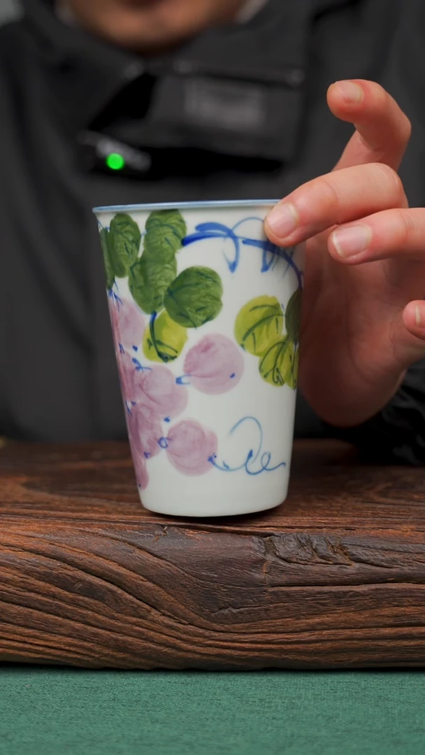 【闪购商品】瓷片33寻一缕瓷香杯釉下手工手绘瓷器