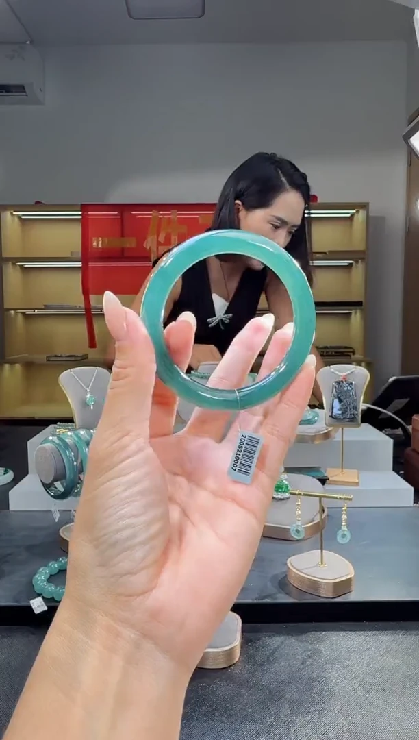 未镶嵌手镯翡翠55圈