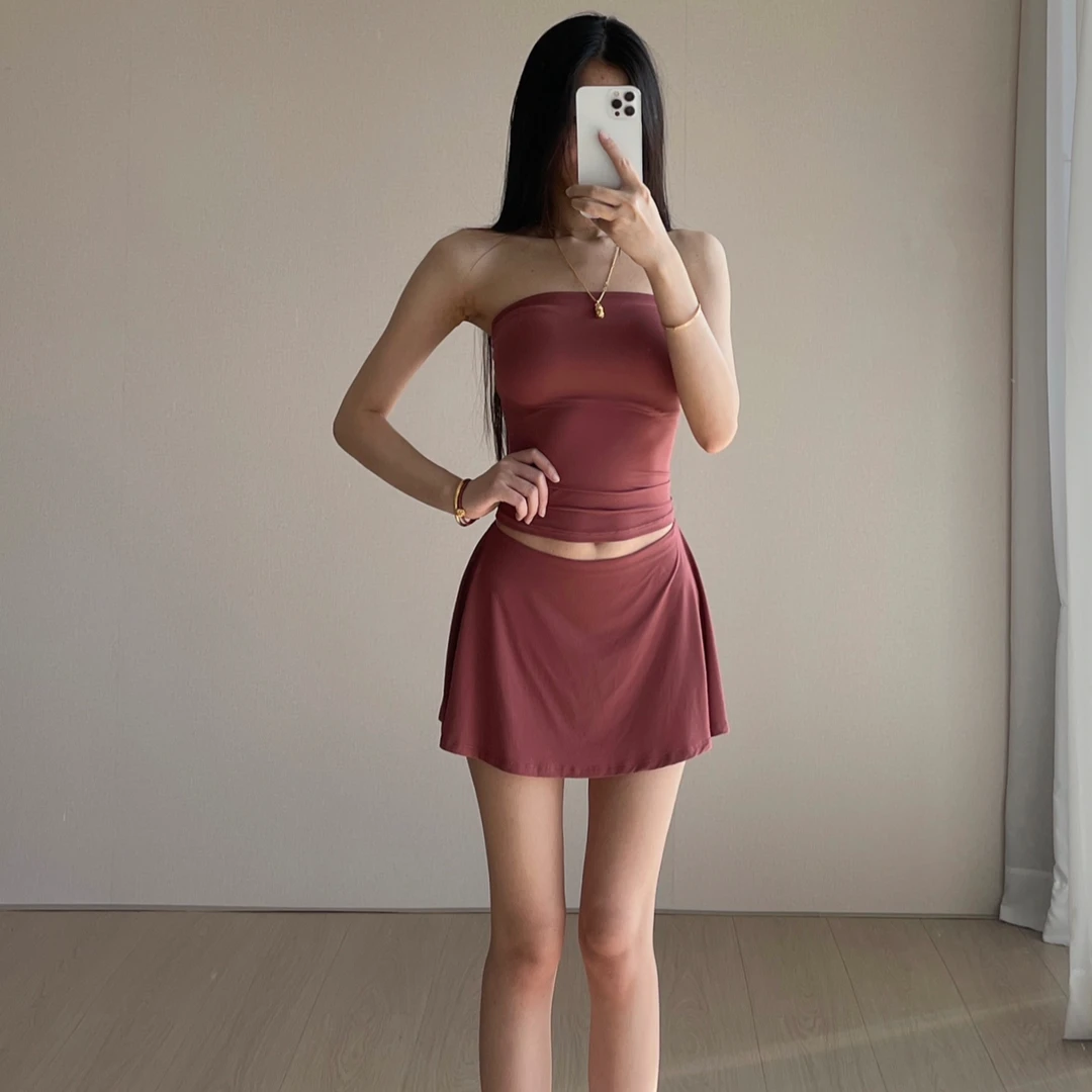 【消烦局长】Fiteverybody卡戴珊半身裙运动休闲辣妹a字短裙子夏季