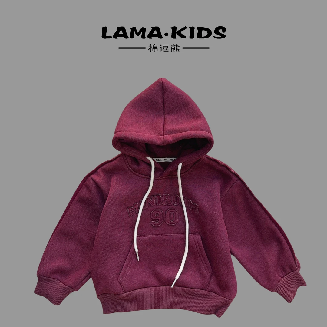 【棉逗熊品牌冬季】男童韩版冬季时尚休闲男童百搭卫衣-12228