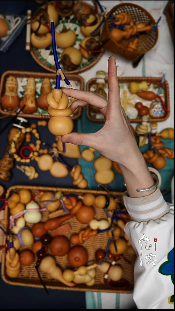 鱼*文玩葫芦手把件八字扣