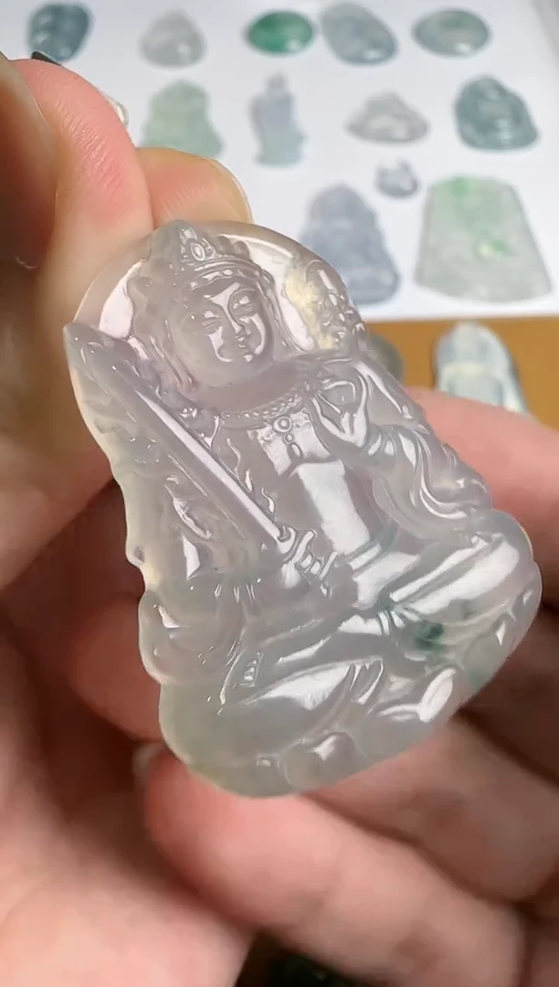 翡翠未镶嵌吊坠(不含链)虚空藏