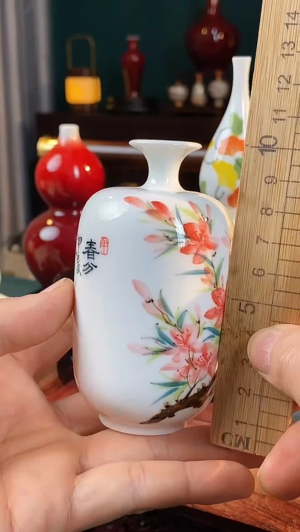 【闪购商品】摆件釉下五彩纯手工手绘原创瓷器