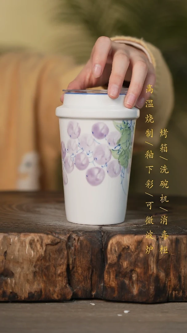 瓷片景德镇高温釉下彩可微波烤箱洗碗机