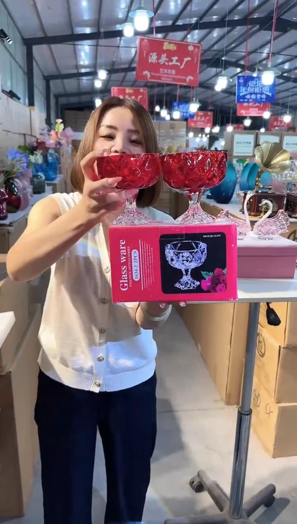 琉璃手工艺品优选花瓶花器F-早200一对