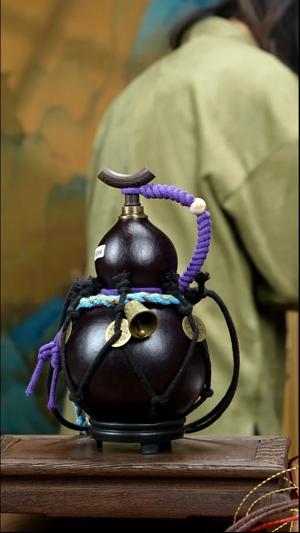 傾****芯YE054复古网兜款天然酒葫芦（一物一拍）