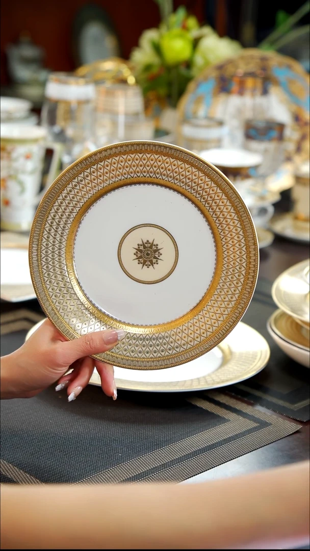 瓷片8英寸平盘   1个