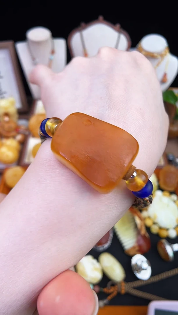 琥珀未镶嵌珠宝奇石柒月