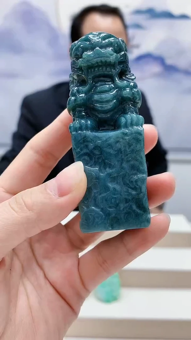 未镶嵌定制翡翠4957lr-毛货挂件100