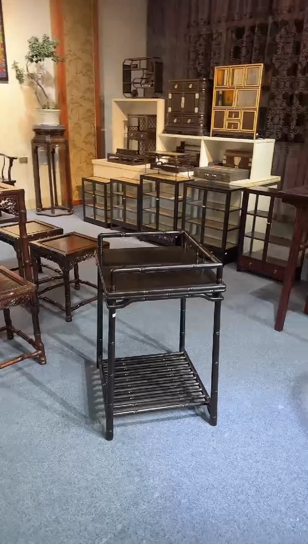 黑酸枝木类成套家具茶水柜