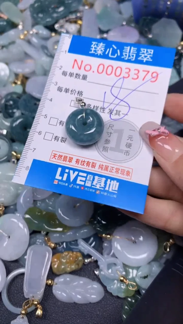 【闪购商品】翡翠颈饰未镶嵌含绳0003379