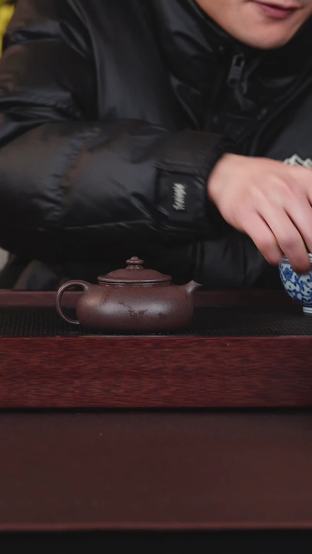 【闪购商品】紫砂茶壶半手工·寒江壶·160cc