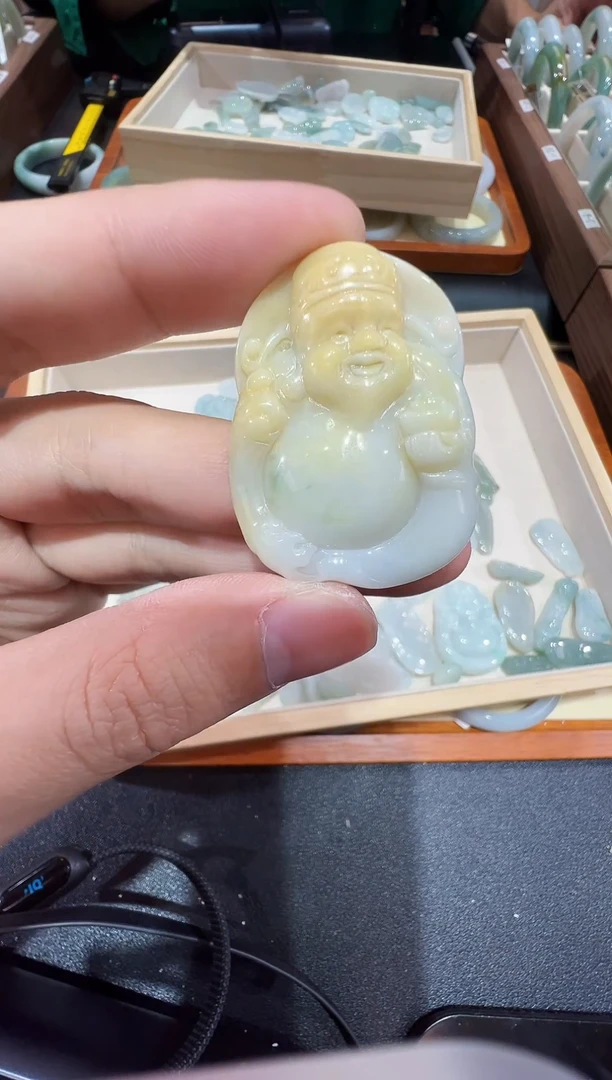 颈饰未镶嵌翡翠-纯天然缅甸A货翡翠吊坠-福利款