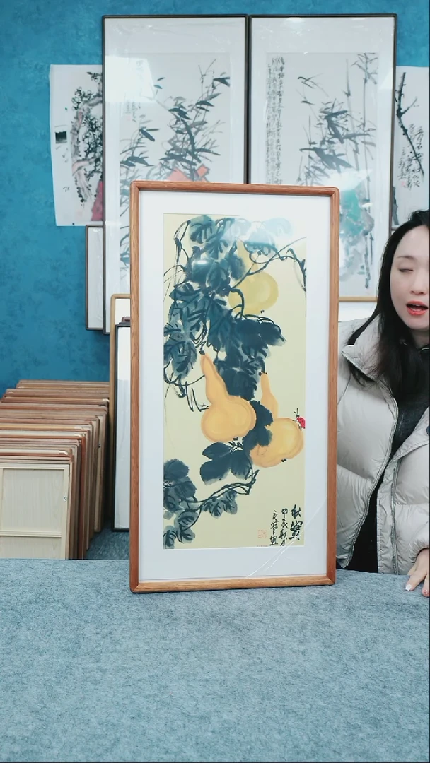 【闪购商品】国画33*66本土老师花鸟