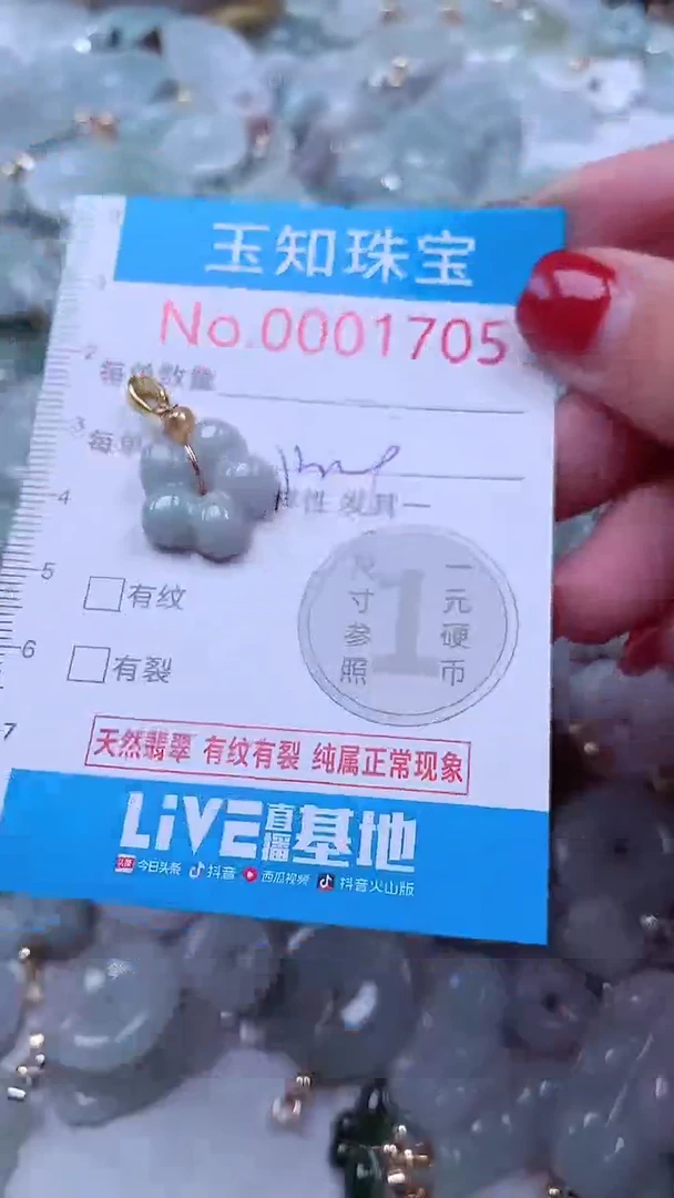 吊坠(不含链)未镶嵌翡翠1705