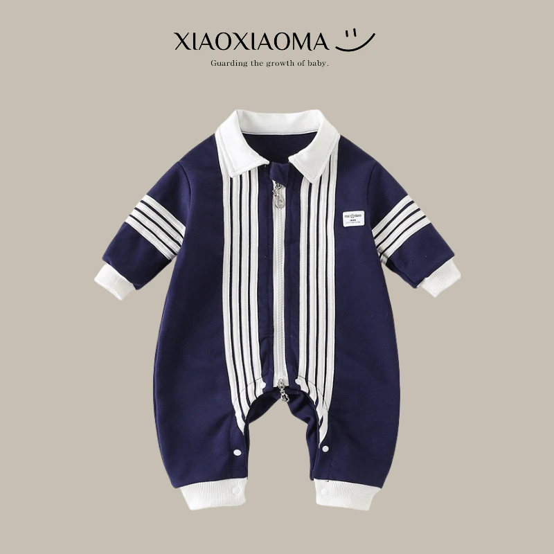 【XXM】婴儿a类2025新款连体衣男女宝宝休闲春秋款外出爬服
