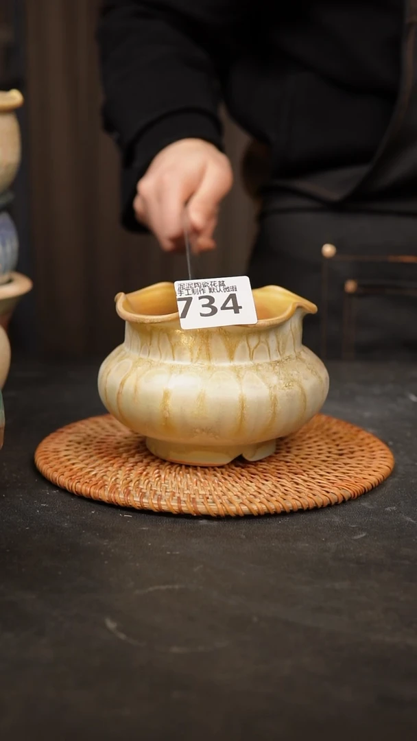 【闪购商品】瓷片泥泥多肉陶瓷花盆