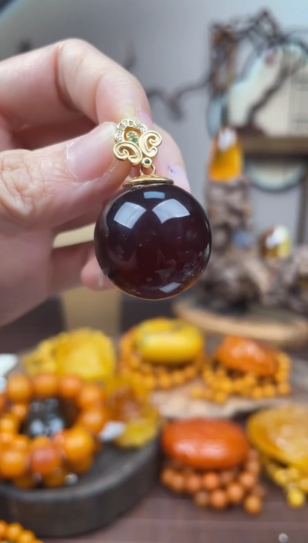 未镶嵌琥珀裸石 首饰 假1赔4（多样性发货1件