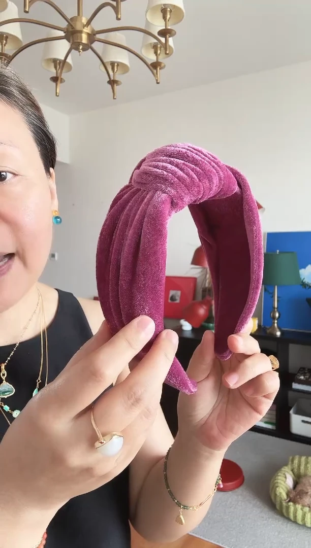 非金属织物叶*?紫色发箍