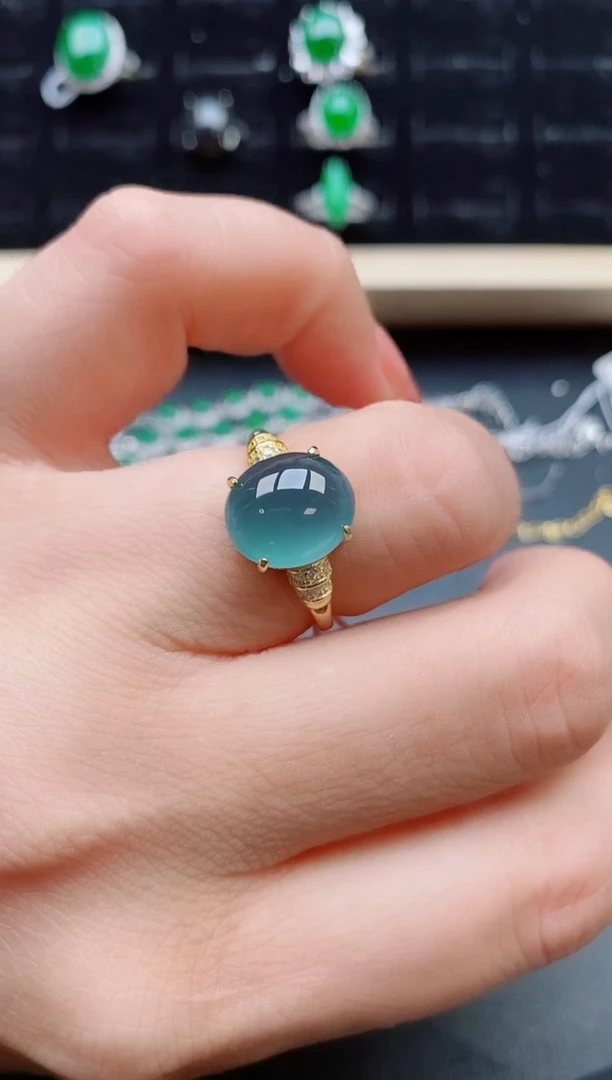 【闪购商品】翡翠戒指银S925镶嵌321321