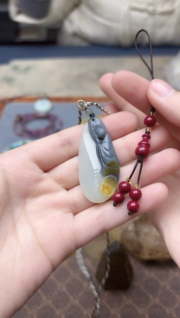 天然辰砂拽*朱砂挂件SY